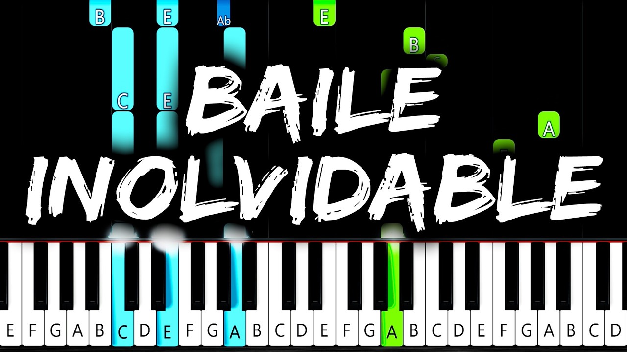 BAD BUNNY - BAILE INoLVIDABLE - Piano Tutorial