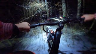 WINTER Riding Full Speed at Night | Downhill MTB