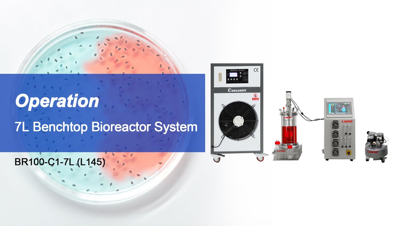 Lab1st Benchtop 7L Bioreactor System Operation BR100-C1-7L (L145) - YouTube