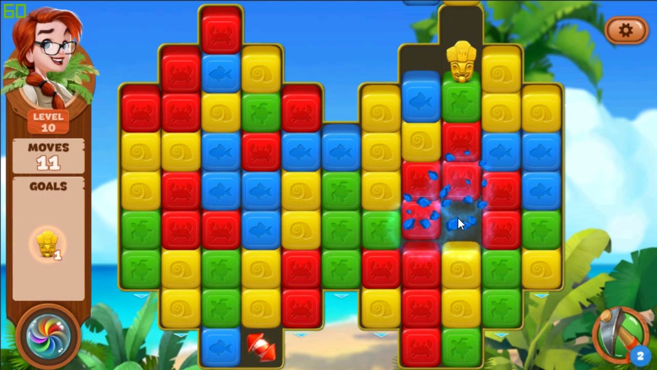 Lost Island Blast Adventure level 10