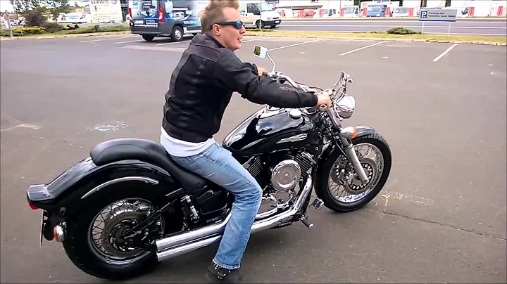 YAMAHA Drag Star 1100 Custom COBRA Exhaust Pipes awesome sound