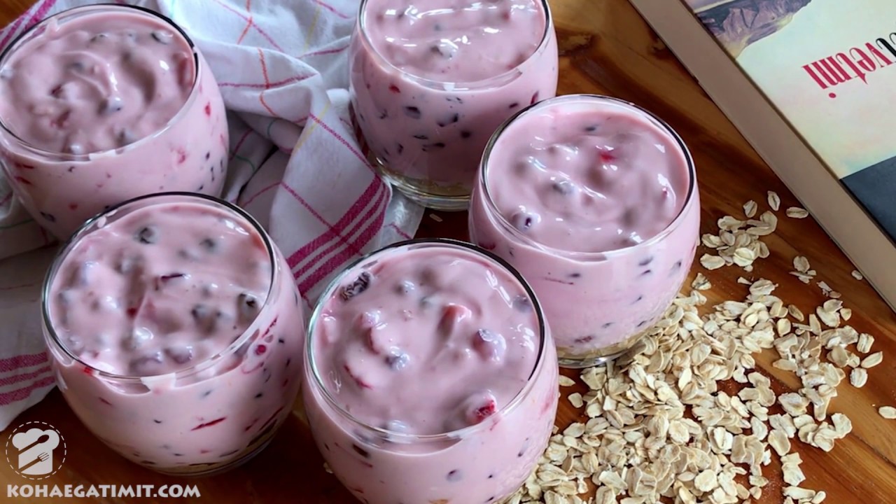 Jogurt i pemëve / Fruits yogurt 🍒🍇🍓
