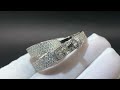 Hermes 18k White Gold  Kelly Gavroche Diamond Between the Finger Ring