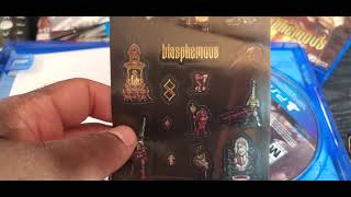 Blasphemous digital deluxe and Bloodstain Curse of the moon 2 unboxing. More codes and goodies