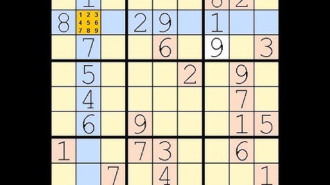 How to Solve Washington Times Sudoku Difficult  November 24, 2023