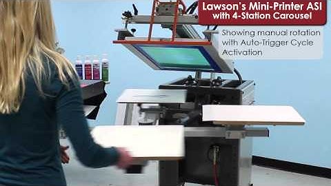 Compact & Versatile Screen Printing Press – Lawson Mini-Printer ASI Demo