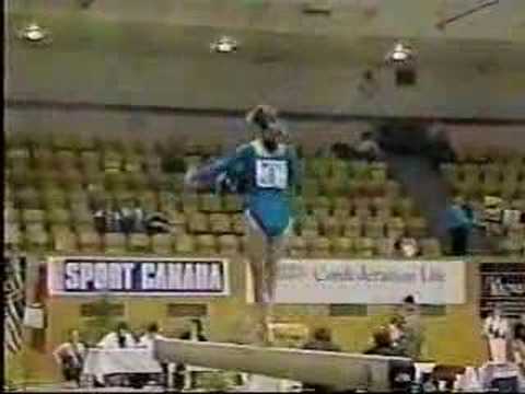 1991 gymnastics Jackie Bender balance beam