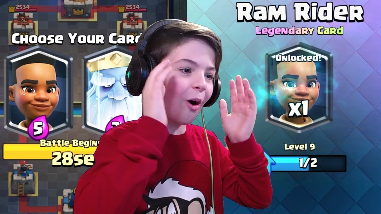 RAM RIDER UNLOCKED! - DRAFT CHALLENGE - Clash Royale - YouTube