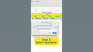How to Create Sparklines in Excel #excel