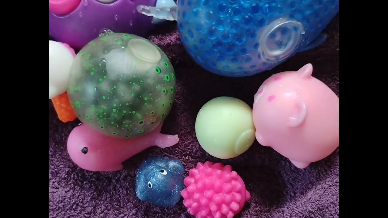 Aesthetic squishy organizing 🫶🏻🩷+squishy bath🧊🛁 Audio-shushubobo - Coffee Time (no copyright music)