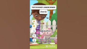 Thumbnail of Top 10 Disney Junior Theme Songs (Part 2) 🎶 | #5 to #1 🔥 #shorts #oldshow #nostalgia #kidsshows