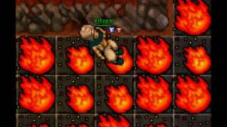 uTibia Demon helmet quest - Druid Redskull