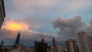 Amazing light up of clouds, time lapse, Kuala Lumpur, 28 Apr 2020