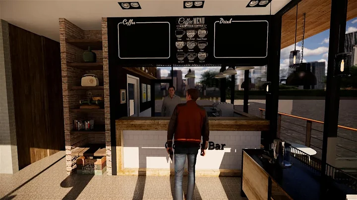 Enscape sketchup coffee shop