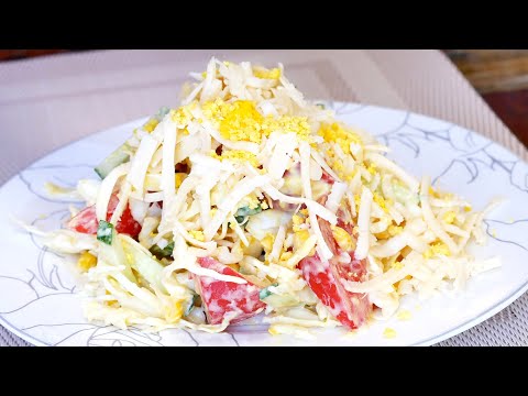 Delicious crispy cabbage that you can eat in a minute! Incredibly easy and delicious! ASMR