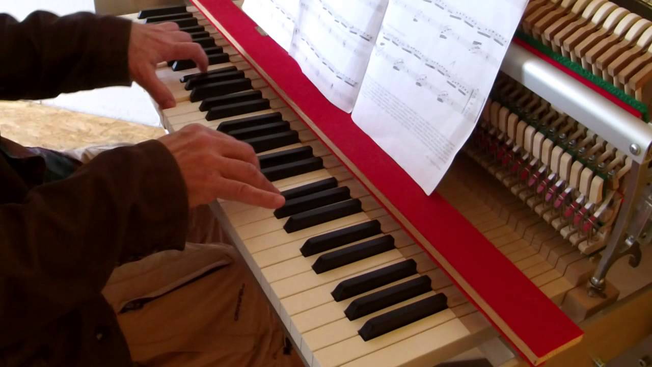 klavins Una Corda Piano - Prelude b minor Bach / Siloti 
