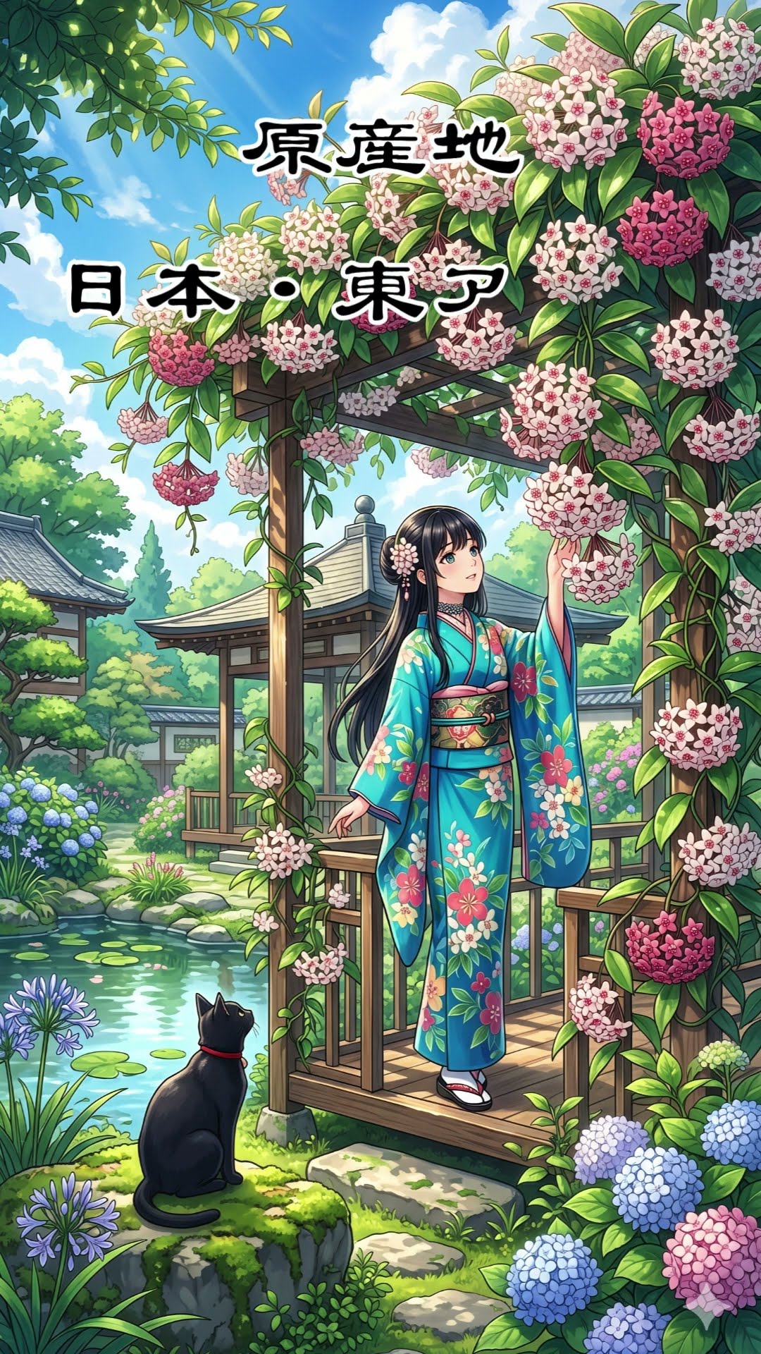 花と地球 366日誕生花】6月28日 桜蘭（Hoya）｜桜蘭の旅立ち詠 ― 星の花が導く
