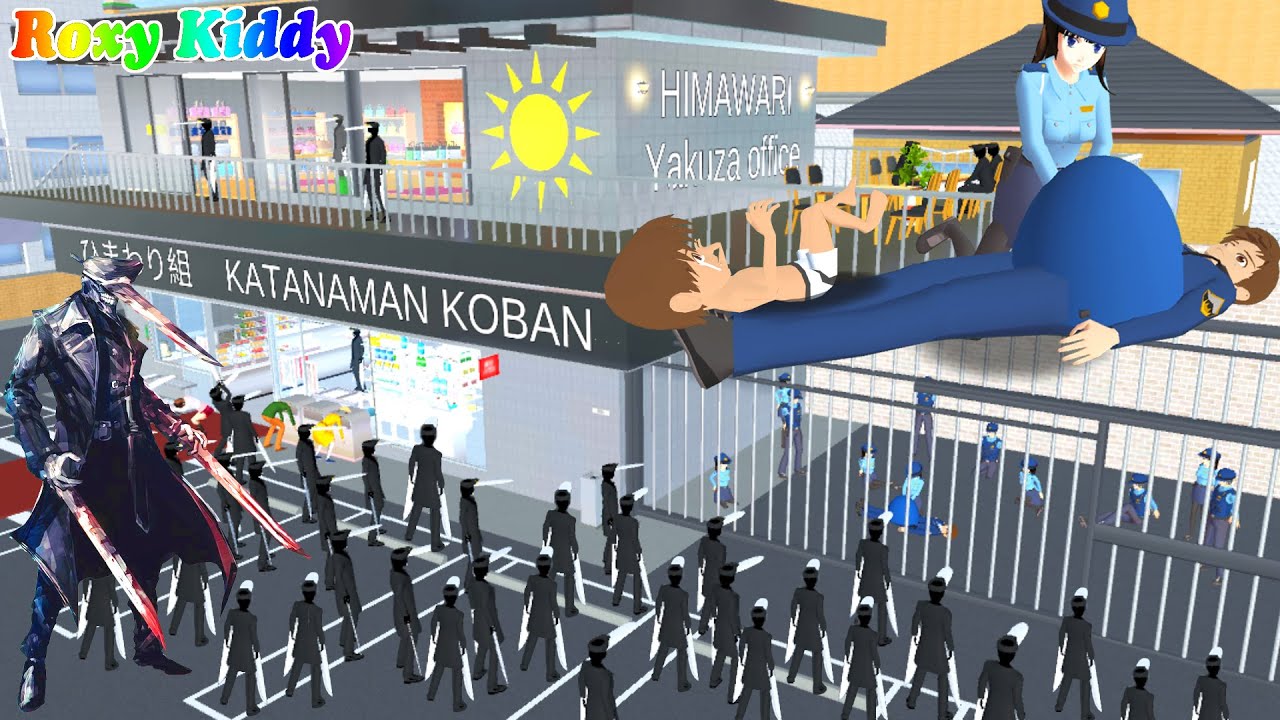 Polisi Yuta Hamil & Polisi Koban Hilang 😱 Katanaman Menguasai Kota Sakura 👮‍♂️😭 | Sakura Simulator