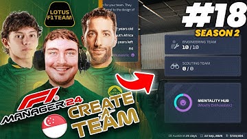 F1 MANAGER 24 CREATE A TEAM (Lotus F1 Team) S2 #18 | NEW 1.7 PATCH