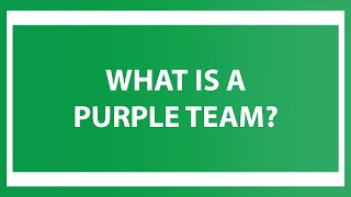What is a Purple Team