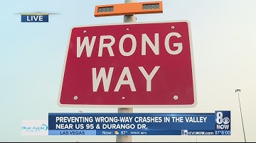 Authorities hope to prevent wrong-way crashes with special system