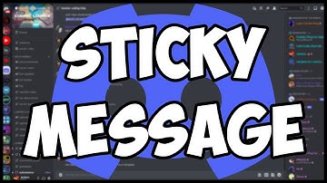[NEW] - How to make a STICKY MESSAGE for your discord bot! || Discord.js V14