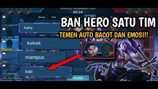 PRANK BAN HERO SATU TIM!! AUTO BACOTT! EMOSIII!!!