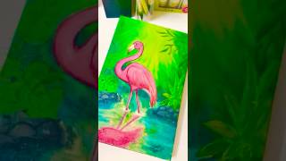 Flamingo Masterpiece Created In Minutes