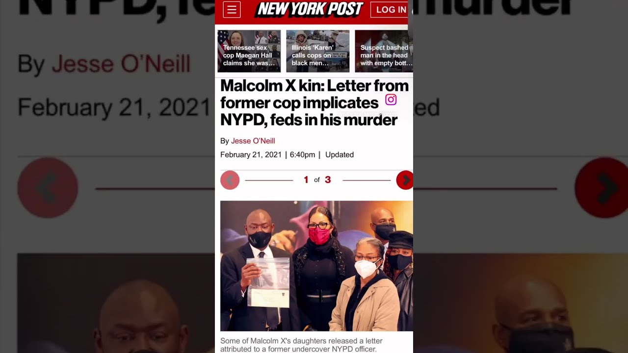  MalcolmX Family Releases Letter Implicates NYPD And FBI In Murder