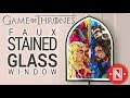 DIY Daenerys & Jon Faux Stained Window
