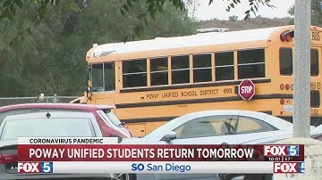 Poway Unified Students Return To Classrooms