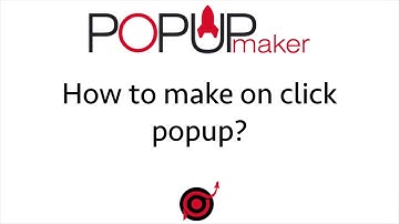 How to make onclick popup?