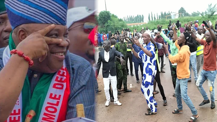 MASSIVE CROWD GATHER & JUBILATES WITH ADEMOLA ADELEKE RESIDENT IN EDE OSUN STATE AS HE WINS ELECTION
