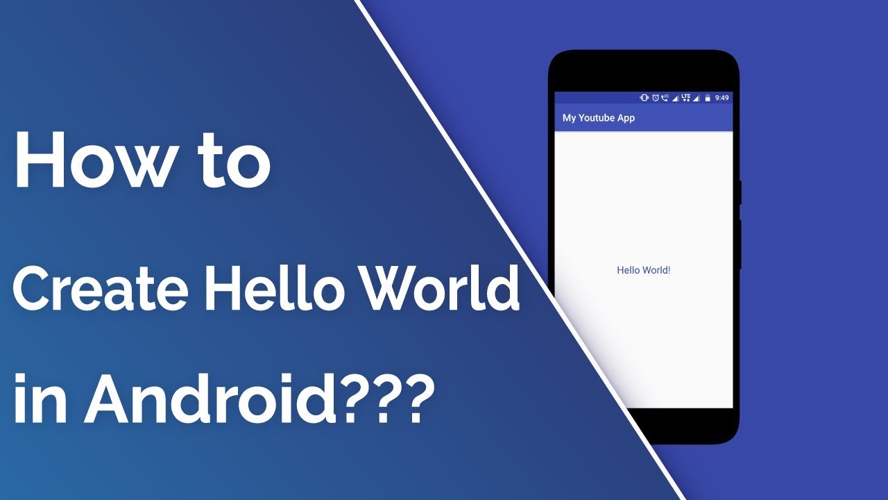 youtube android studio hello world youtube android studio hello world