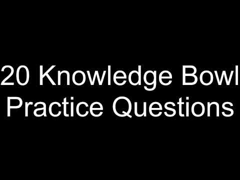 What Is Quiz Bowl Questions