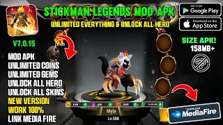 Download Stickman Legends Mod Apk V7.0.15 Terbaru 2025 - Max Level 500 &amp; Unlock All Hero