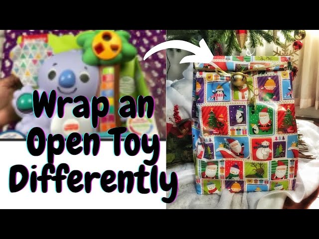 How to Gift Wrap an open box toy. - YouTube