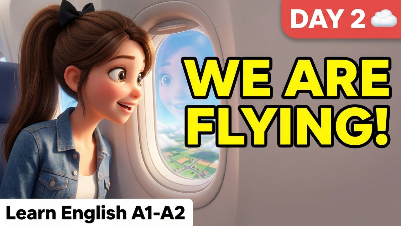 ✈️ Sarah's Airport Adventure! | Learn English A1-A2 | Travel Vocabulary (Slow English)