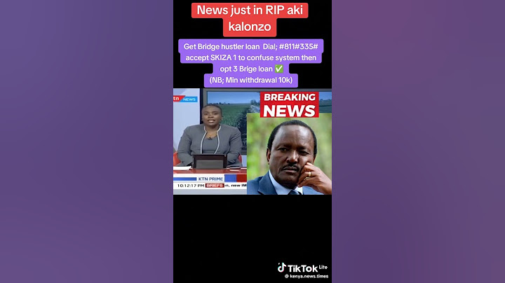 the death of kalonzo musyoka #uhurukenyatta #trending
