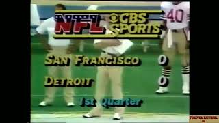 Sep 6, 1981 Week 1 San Francisco 49ers at The Detroit Lions (full game)