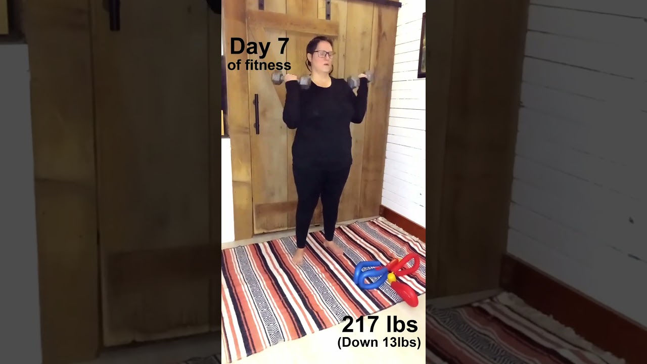 Day 7, 217 lbs - Workout for losing 100 pounds 