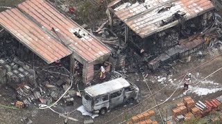 小樽の花火工場で火災 3人やけど、確認作業中か