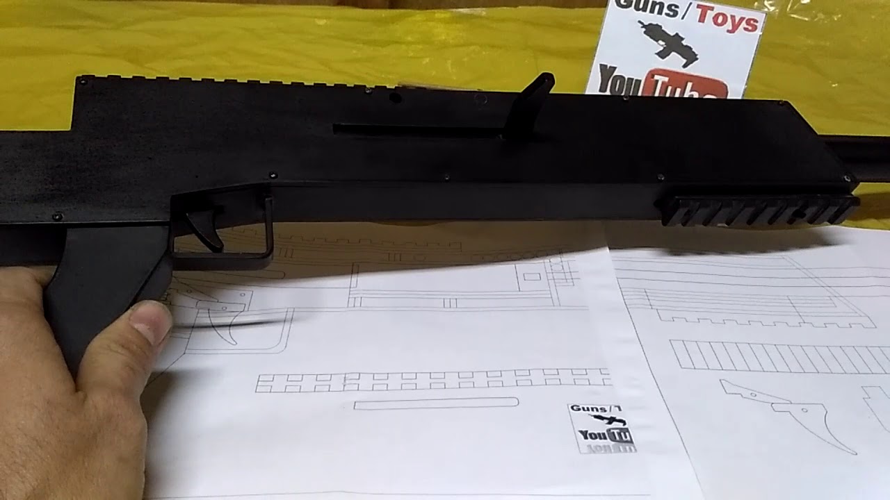 Desenho do Rifle Airsoft Spring S110 download grátis. video editing software free