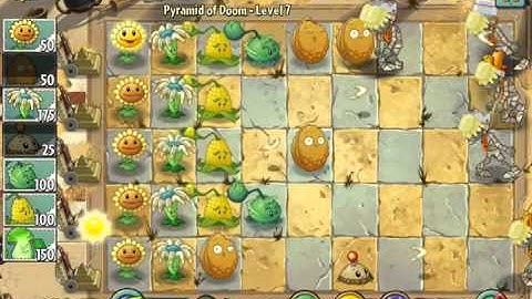 Plants vs  Zombies 2 Pyramid of Doom Level 07 ios iphone gameplay