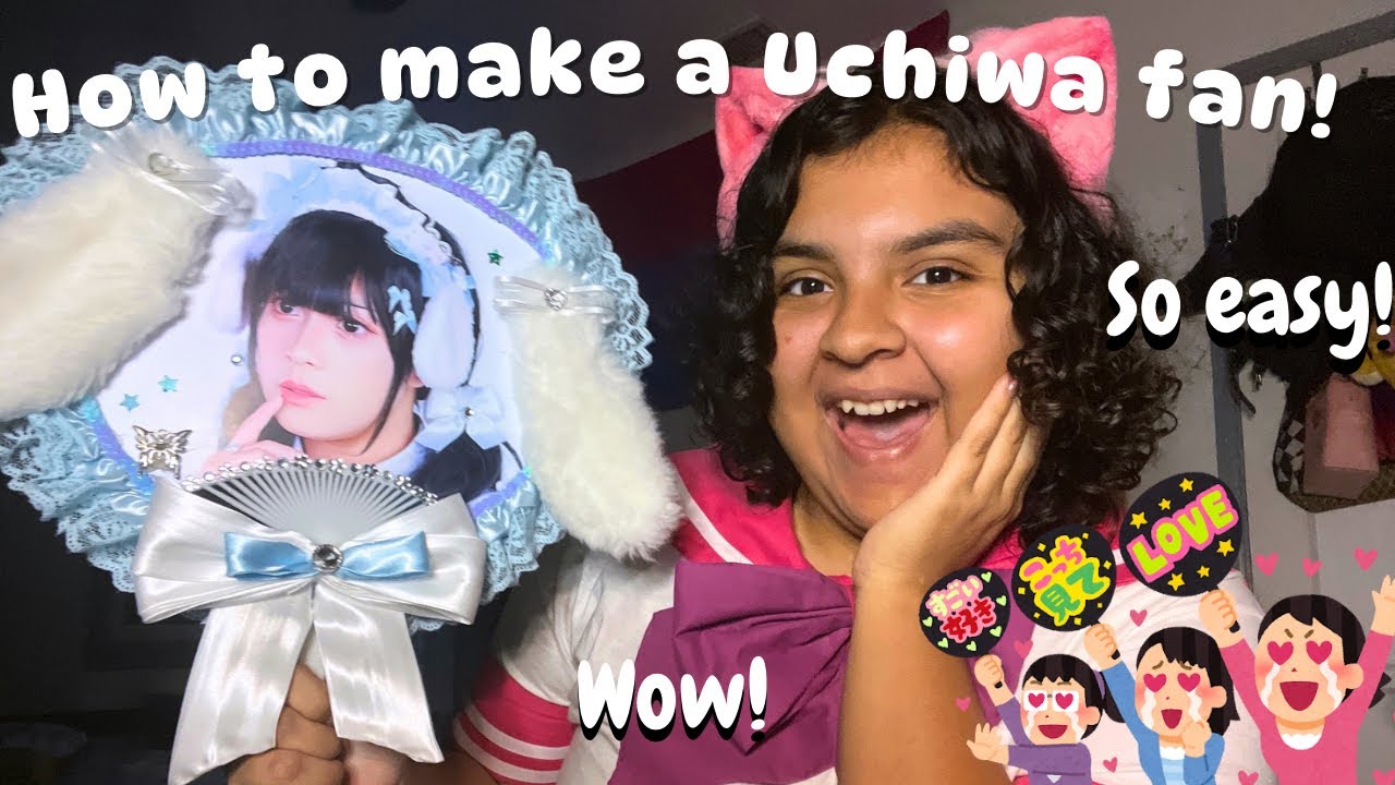 Idol culture 101// How to make a Uchiwa fan!// EP1