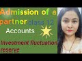 admission of a partner. investment fluctuation reserve. question - 57 DK Goel 21-22