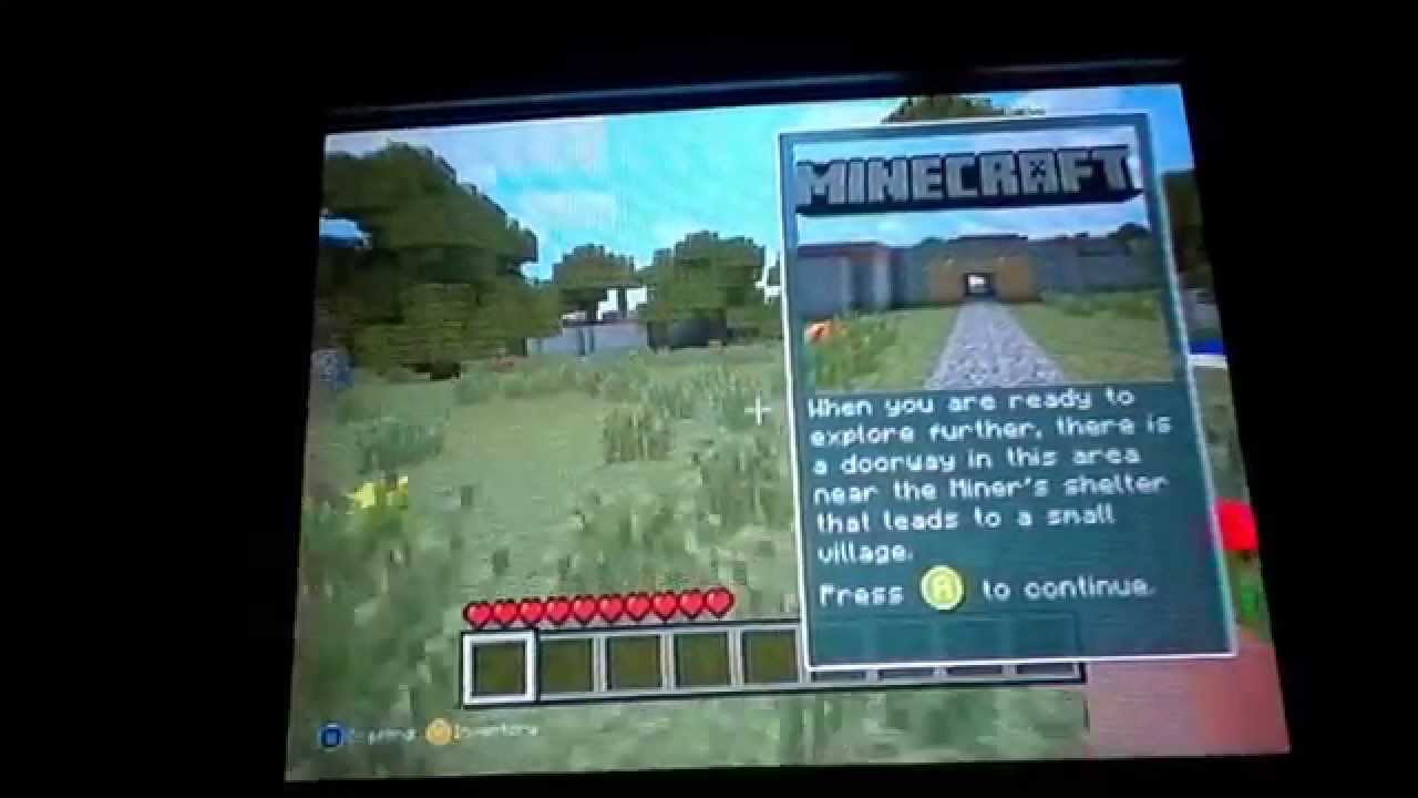 How to play Minecraft TU1 Xbox 360 (2014) - YouTube