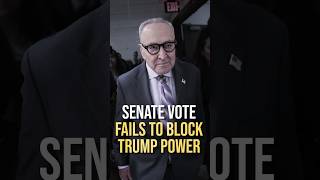 Schumer Fails in Vote to Stop Trump