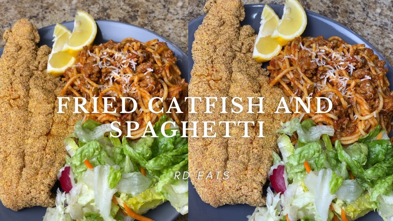 Fried Catfish And Spaghetti! Easy Southern Dinner! 