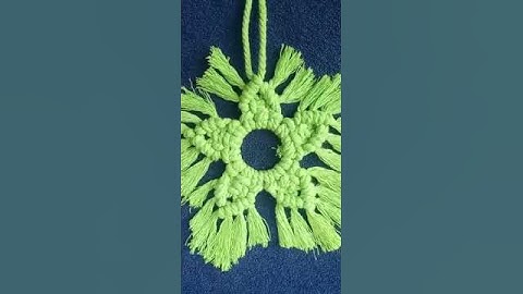 Macrame Tutorial | Macrame Christmas tree decoration tutorial #Macrame #Crafts #MacrameChristmas